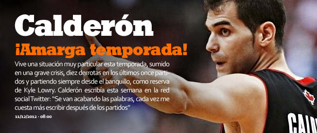 La amarga temporada de José Manuel Calderón