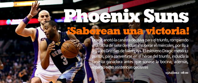 Los Suns vuelven a saborear una victoria