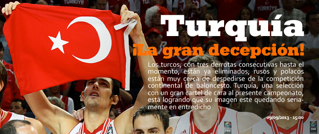 Turquía la gran decepción del Eurobasket